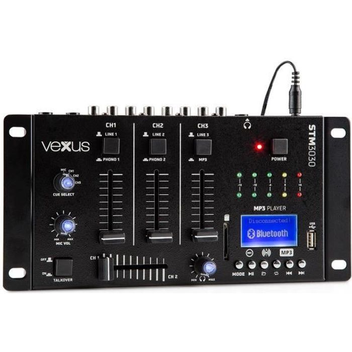 Vexus STM3030 Table de mixage 4 canaux Bluetooth USB SD ...