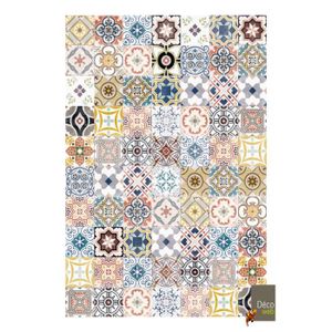TAPIS Tapis vinyle carreaux de ciment - Capucine - Multi