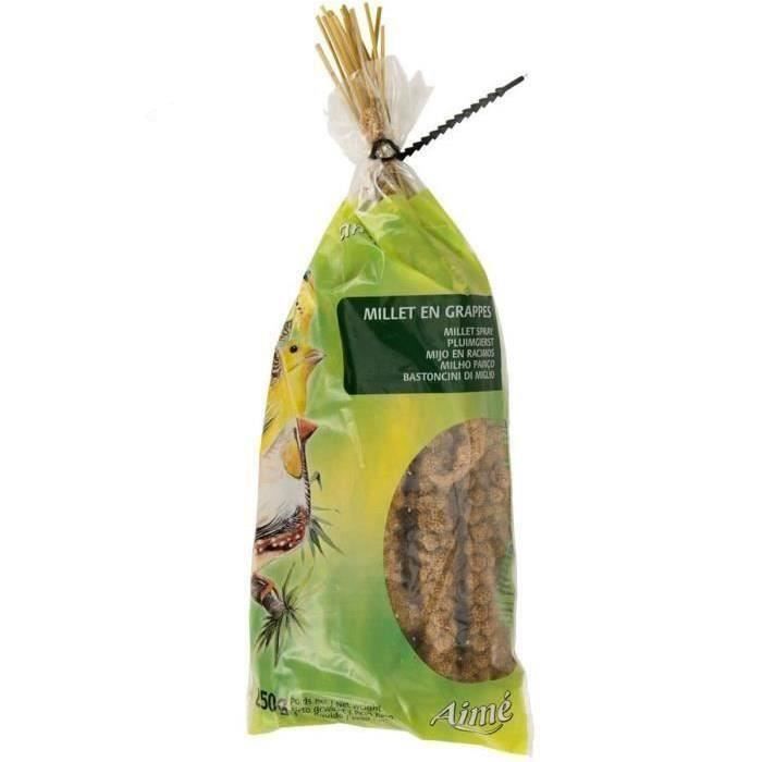Lot de 3 - AIME Millet en grappes - Pour oiseaux - 250 g