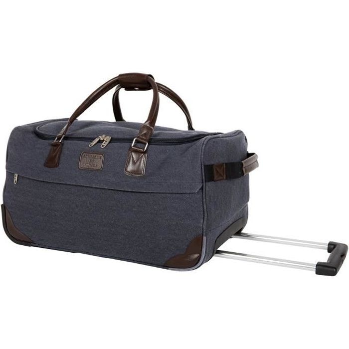 CDB Sac de voyage Polyester 600D 55 cm Aspect Canevas Bleu