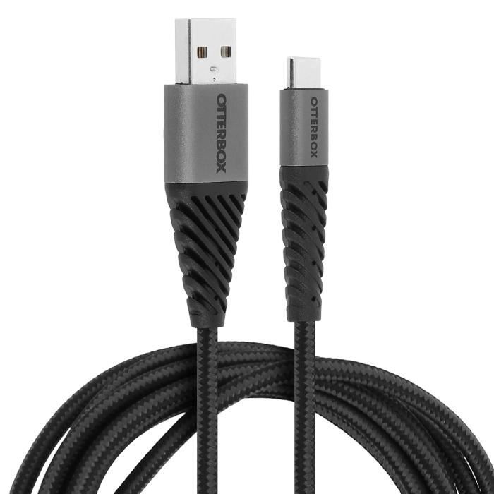 Câble USB Connecteur USB type C Noir Charge et synchronisation OtterBox