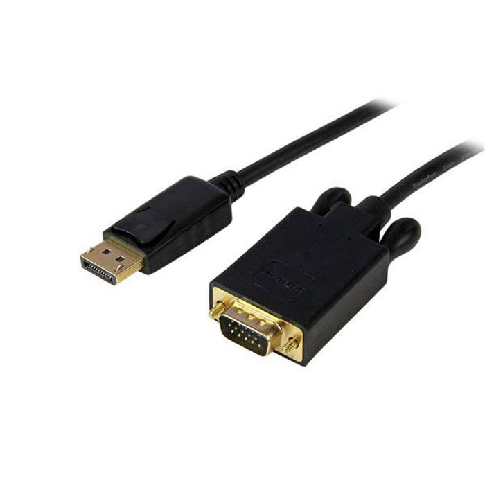 STARTECH.COM Adaptateur DisplayPort vers VGA - Câble Display Port Mâle VGA Mâle 1920x1200 - 1,8 m - Noir