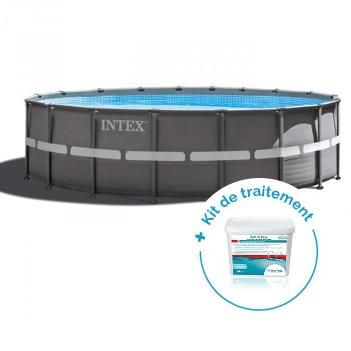 Pack Piscine Tubulaire Intex Ultra Frame 549 X 132 M Traitement