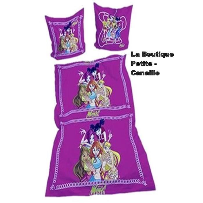 Parure de lit enfant 1 place WINX CLUB violet - Achat ...