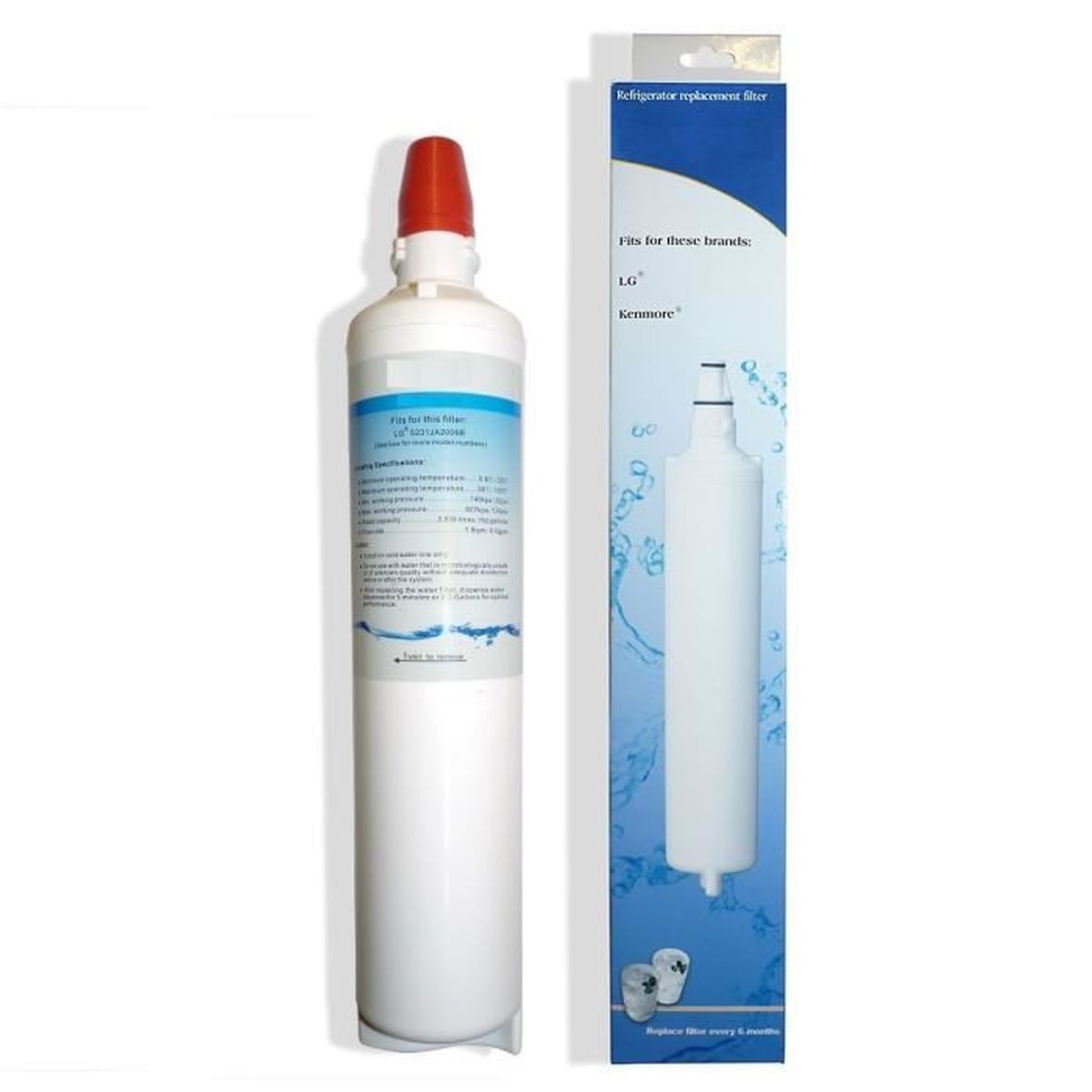 Filtre A Eau Frigo Americain Lg Generique Lt600p 5231ja2006a