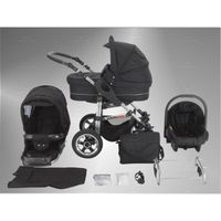 POUSSETTE Poussette Combinée 3 en 1 avec les roues pivotante POUSSETTE Poussette Combinée 3 en 1 avec les roues pivotante
