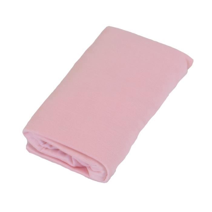 DOUX NID LOT 2 Draps-housse BAMBOU 40x80 cm Rose