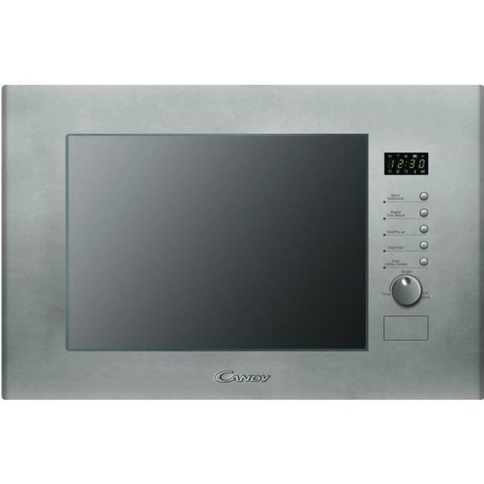 CANDY MIC 20 GDFX - Micro ondes grill encastrable inox- 20L-800 W-Grill 1000 W