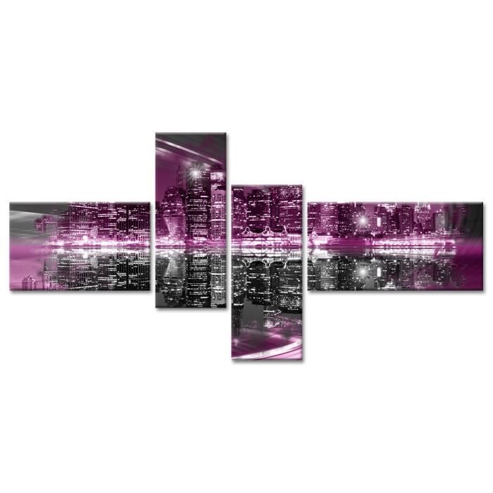 Tableau Déco Design Ville New York - 130x65 cm
