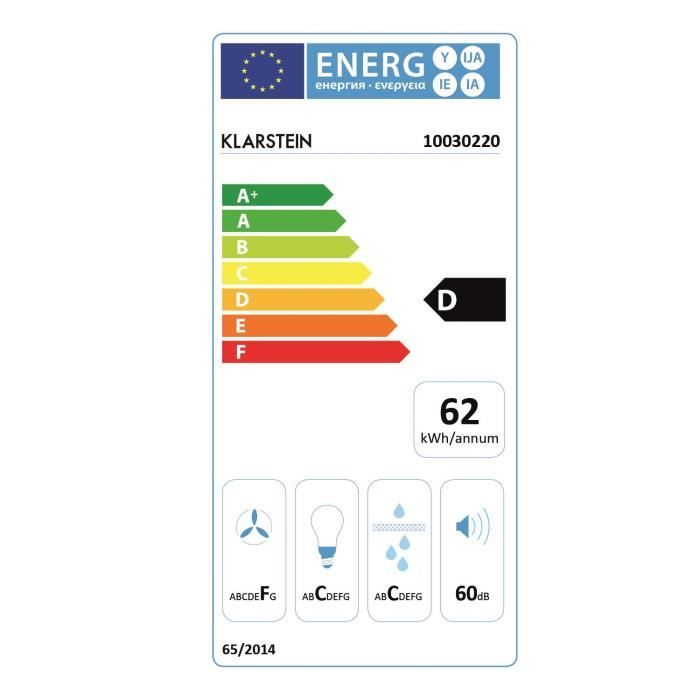 Klarstein Cuboo - Hotte murale aspirante forme1