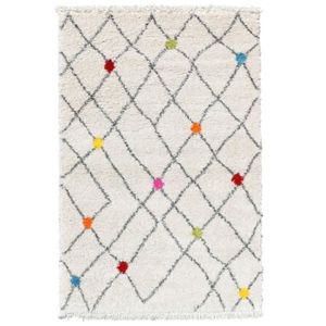 TAPIS WOLLY Tapis de salon Shaggy - Style berbère - 200 