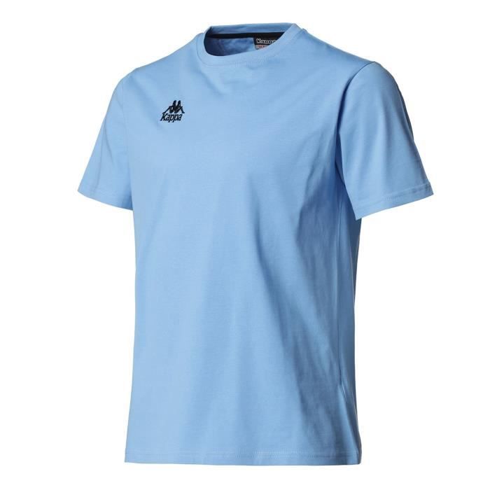 KAPPA T-shirt Manches Courtes - Homme - Bleu clair