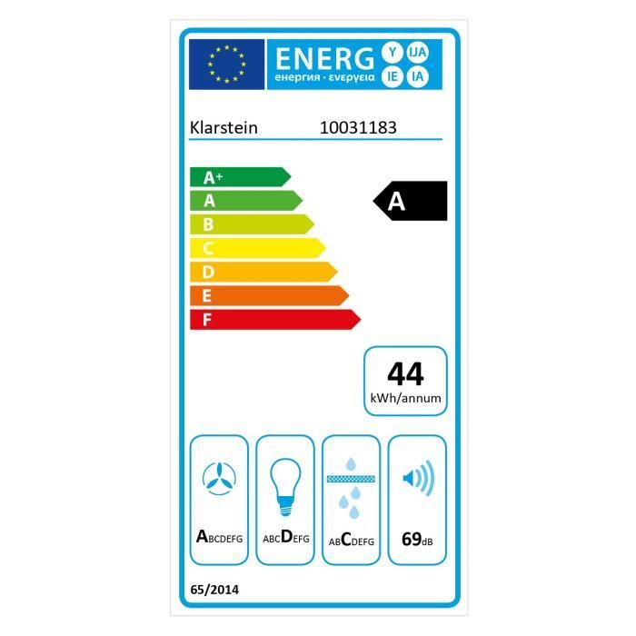 Klarstein Steinklar Hotte aspirante 60cm Débit1