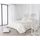 Jeté de Lit avec Détail Satiné Blanc 230 x 250 cm