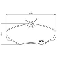 PLAQUETTES DE FREIN BREMBO Kit de Plaquettes de frein P56061 - 4 pièce PLAQUETTES DE FREIN BREMBO Kit de Plaquettes de frein P56061 - 4 pièce