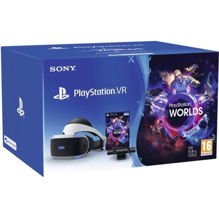 Playstation VR V2 MK3 + Caméra V2 + VR Worlds (voucher)
