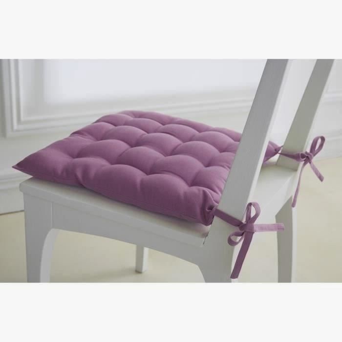 TODAY Assise matelassée 40x40cm 100% coton 16 points Figue