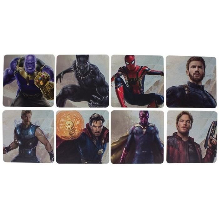 8 dessous de verre Marvel - Avengers Infinity War: Personnages