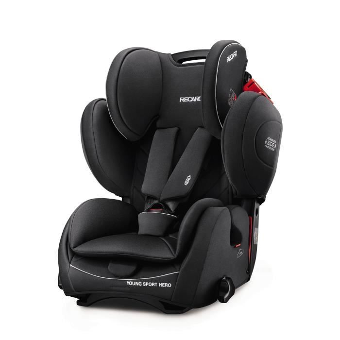 RECARO Siège Auto Young Sport HERO - Groupe 1/2/3 - Performance Black