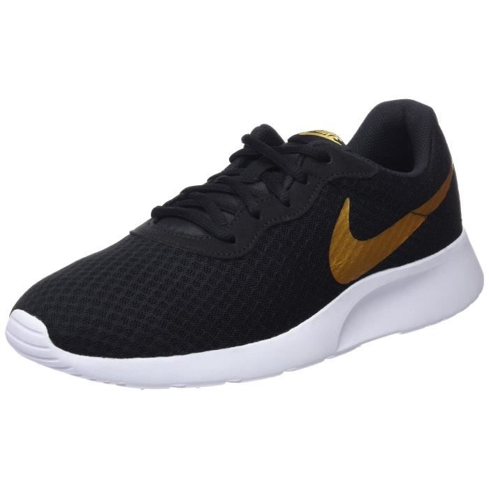 basket nike femme noir et or