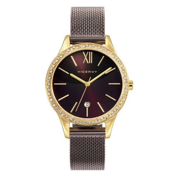 Reloj Señora minimalista  color chocolate