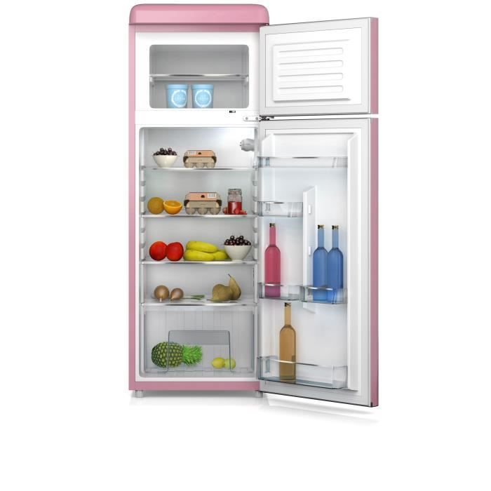  SL208DDP Réfrigérateur Vintage Rose1