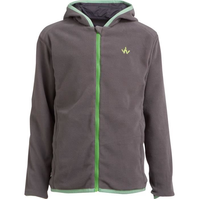 WANABEE Veste garçon - Carbone / Vert