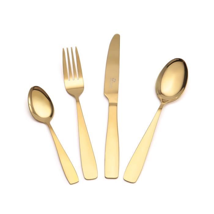 PRADEL EXCELLENCE Ménagère Planet 16 pièces - Doré