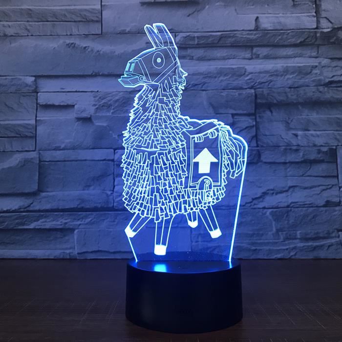 fortnite cadeau souvenir fortnite 7 couleurs toucher lampe de table led 3d lampe a lave acrylique illusion room atmosphere lighting - ou son les lampadaire musicaux fortnite