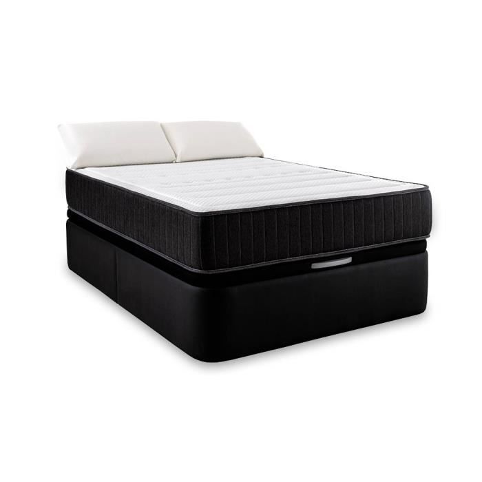 pack confort visco + lit coffre 90x200 - achat / vente matelas