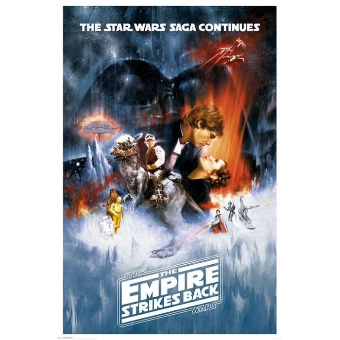 star wars - poster 61x91 - the empire strikes back : p.derive , ml