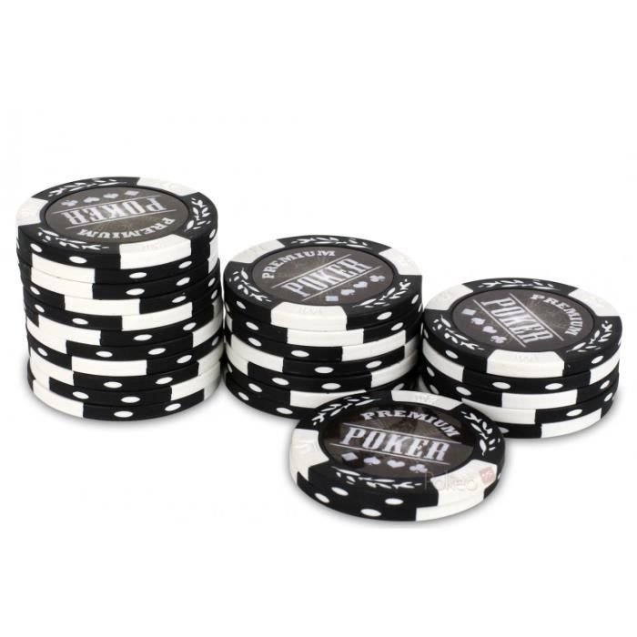 Jetons De Poker Premium Poker - Rouleau De 25 Jetons - 14g - Couleur Jaune - Clay Composit