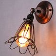 Petite Vintage Applique A Murale E27yw7970 Birdcage ED9WIH2