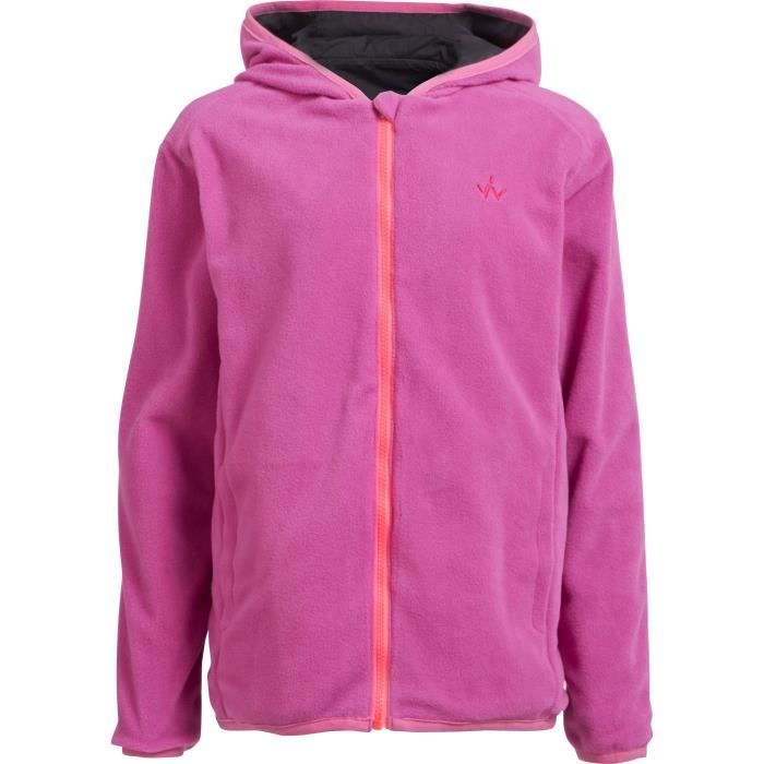 WANABEE Veste fille - Carbone / Corail