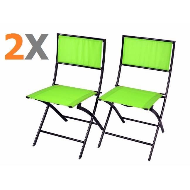 X Vente Chaises 2 Pliante En Vert Textilène Achat De Jardin nNXw08OPk