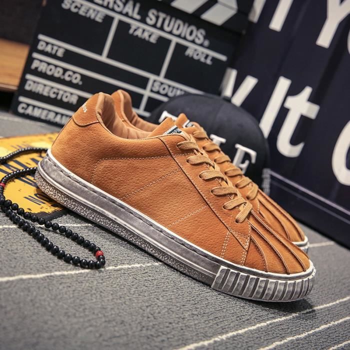 Hommes Sneakers Coquilles Toile De Chaussures Casual ARRqxBr