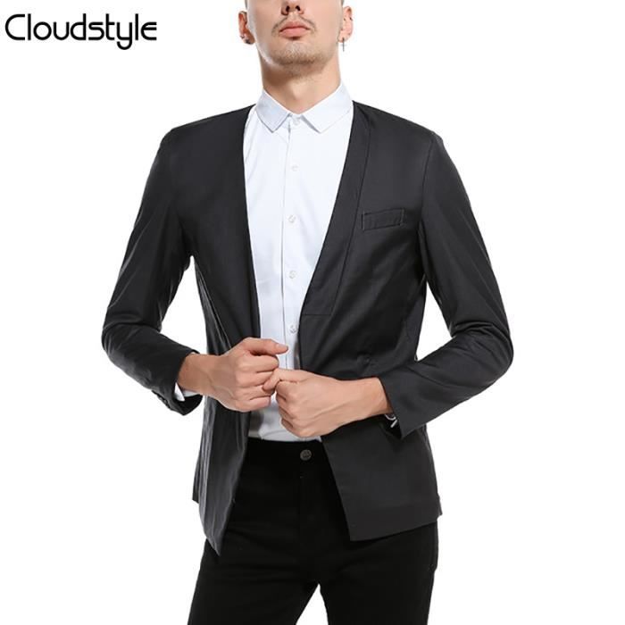 Blazer Hommes Veste Costumes de Scène pour Chanteurs 2018 Mode Col Châle Hommes Slim Fit Blazer