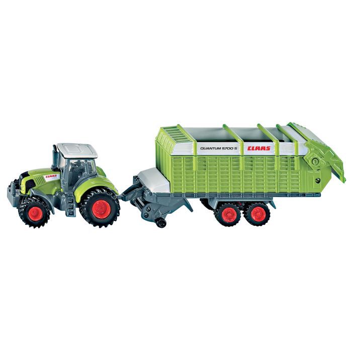 CLAAS Axion avec autochargeuse CLAAS Quantum   Echelle  1/87