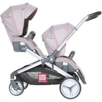 POUSSETTE RED CASTLE Poussette Double Evolutwin - Taupe POUSSETTE RED CASTLE Poussette Double Evolutwin - Taupe