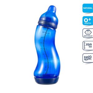 DIFRAX Biberon S Natural 250 ml Bleu