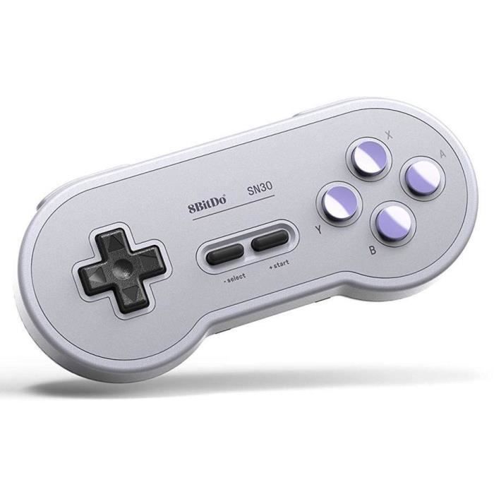 Manette Gamepad bluetooth gris foncée 8Bitdo SN30 SF pour Switch