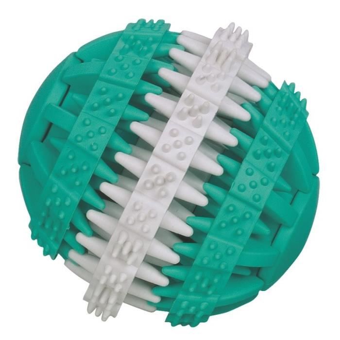 NOBBY Jouet Dental fun balle en caoutchouc - Menthe - 6cm - Pour chien