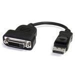 VALUELINE câble adaptateur DisplayPort vers DVI à connecteur DisplayPort mâle vers DVI-D 24+1 broches femelle 0.20 m noir