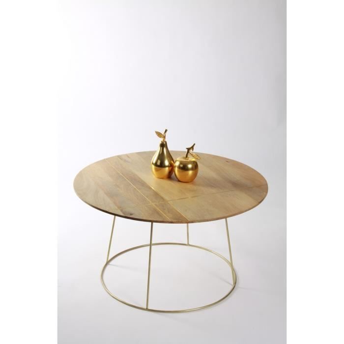 Table basse ronde style Art déco " La parisienne" grand modèle Meuble