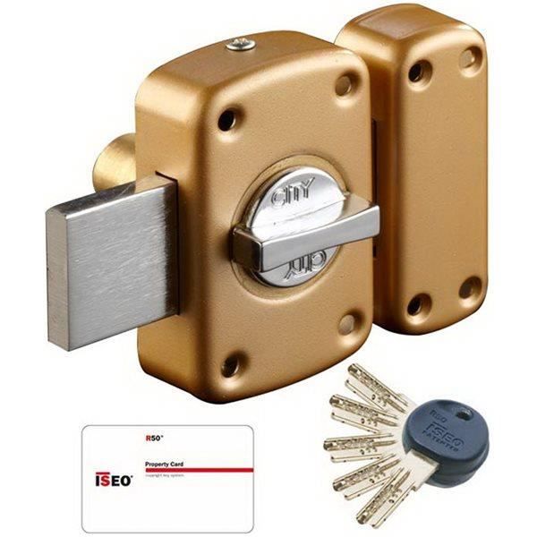 Verrou de haute securite pour porte jusqu a 45 mm 5 cles brevetees ...