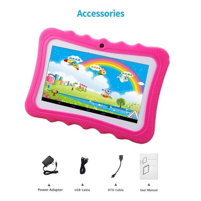  Tablette pour enfant 7 pouces WIFI caméra2