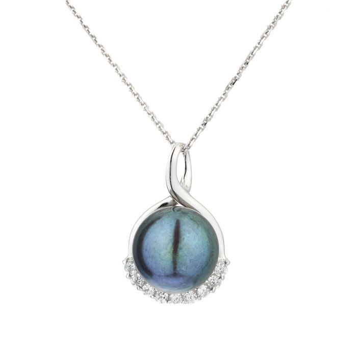 NACRE DE PERLE Chaîne et pendentif Argent 925°