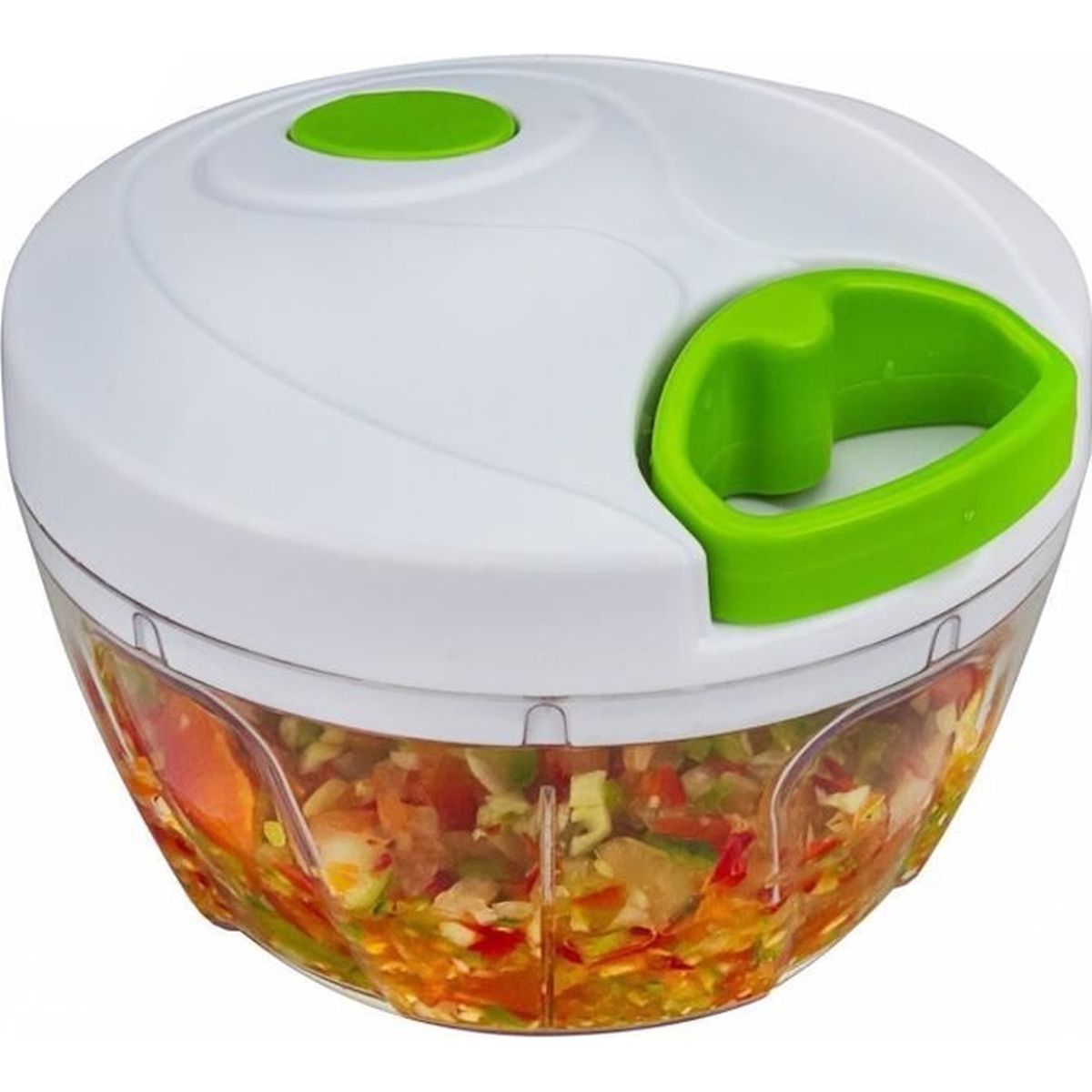 Hachoir à Persil Manuel En Acier Inoxydable Avec Râpe - Multifonction Pour Noix, Oignons, Ail…