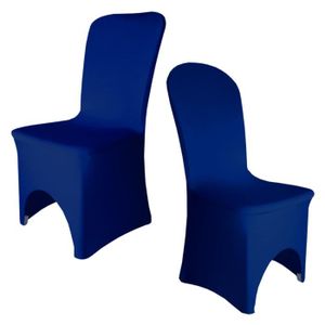 HOUSSE DE CHAISE Lot de 100 Bleu royal Décorative spandex housses d