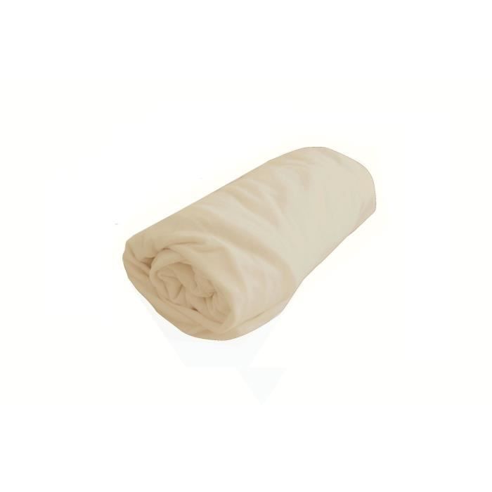 DOUX NID Drap-housse en jersey - Ecru - 40x80 cm